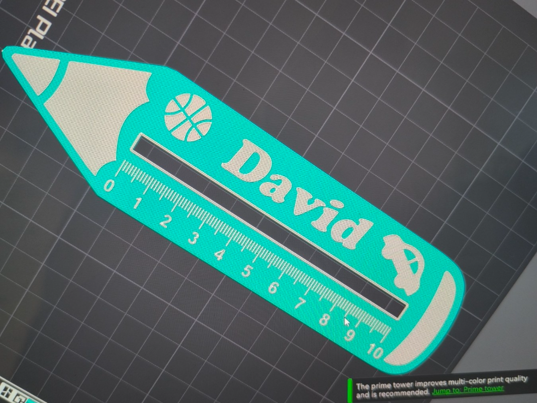 School kids ruler - boy BS customizable