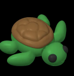 Miniatura 2 do modelo 3D Articulating Sea Turtle 