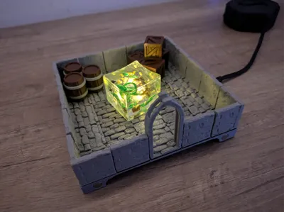 Illuminated Sturdy Modular D&D Grid