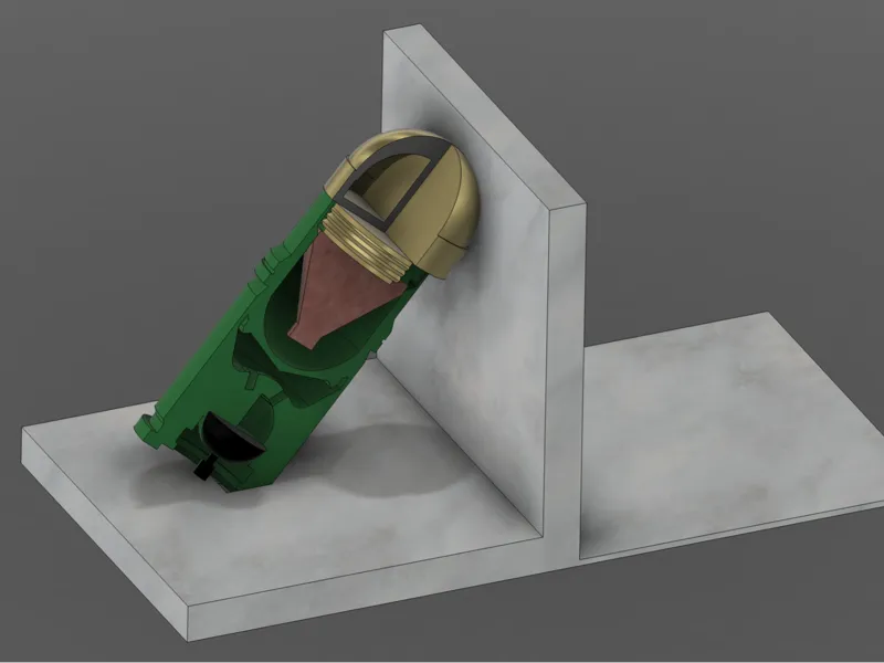 Bookend showcasing 40mm M430A1 HEDP Grenade