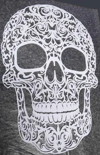 Tête de mort mexicaine filigrane — photo 1