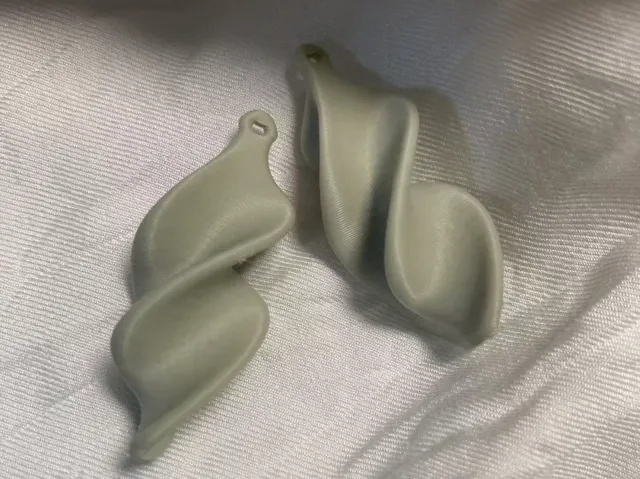 立体方形扭转耳环