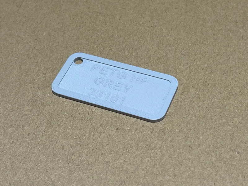 25 X 50 mm filament swatch