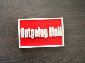 Outgoing Mailbox Magnet