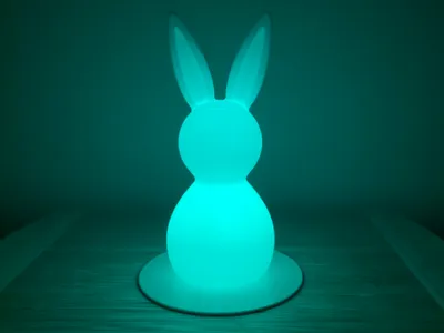 Easter Lumina Bunny With Base LED Tea Light Candle