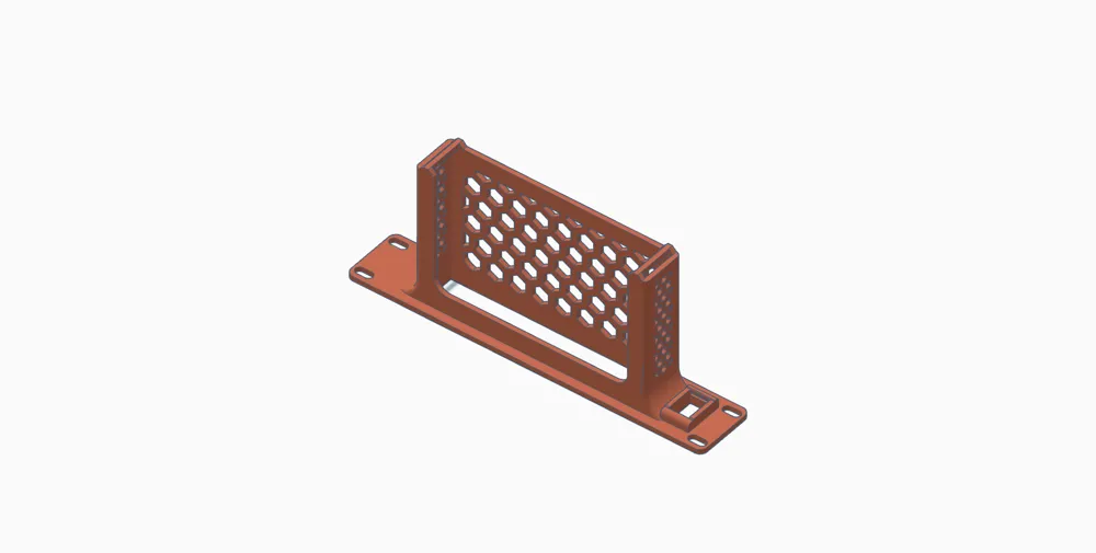 TP-Link TL-SG108 10-inch rack mount with keystone Remixed by ...