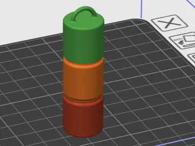AA Battery Keychain