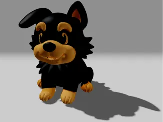 Kleiner Hund sitzend