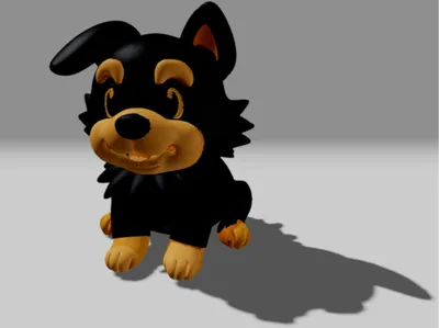 Small sitting dog