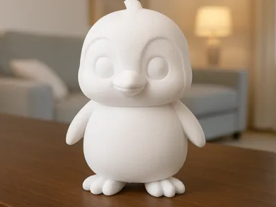 Cartoony penguin