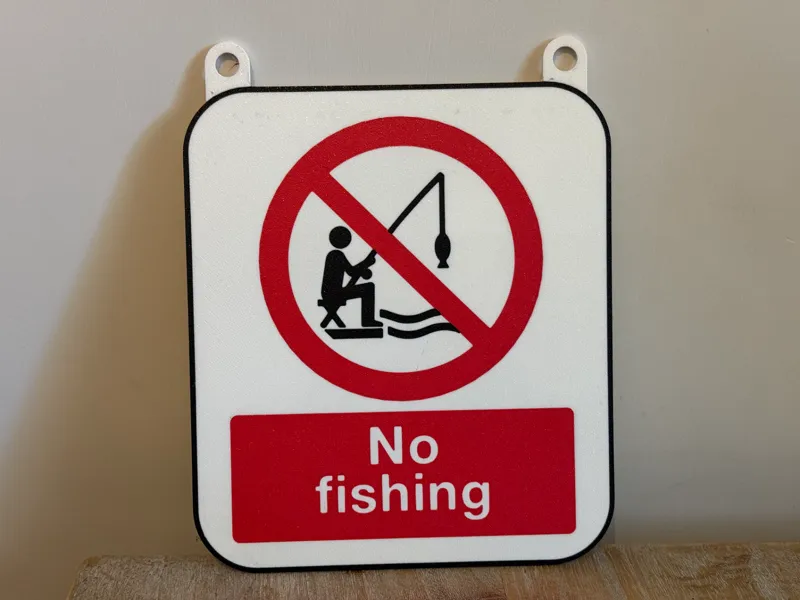 No Fishing Sign