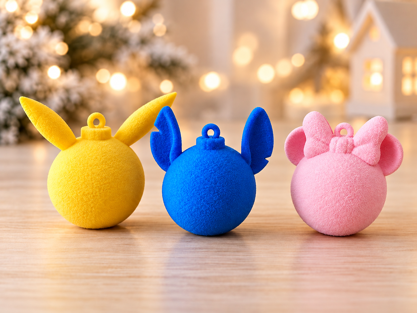 Cute Character Christmas Baubles - 1