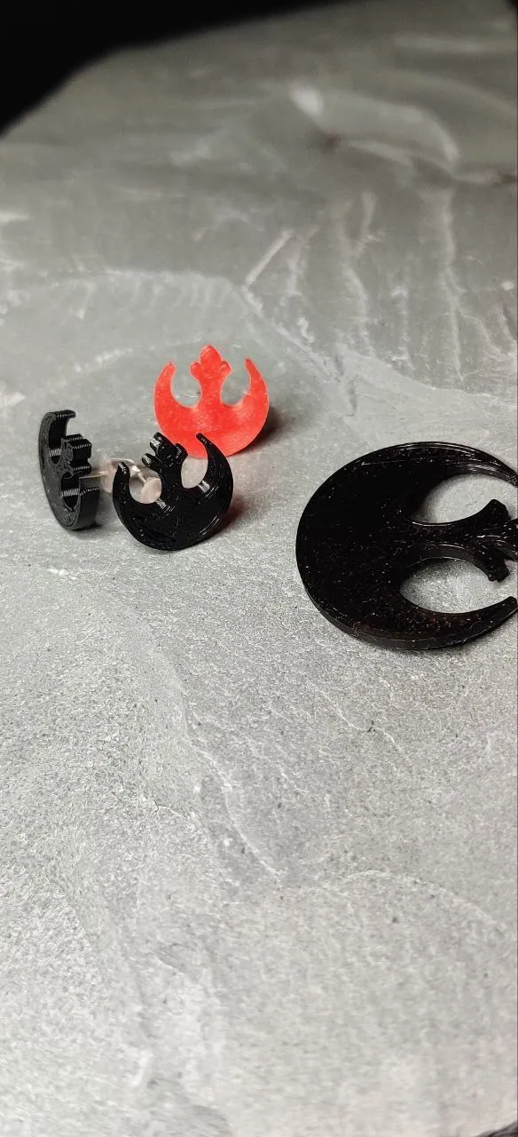 Star Wars Rebel Earrings stud view 2