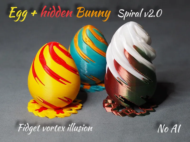 Easter Egg hidden Bunny fidget - New v2.0