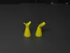 0.20mm layer, 3 walls, 60% infill- Lower quality- PLA