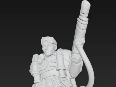 COMMANDO WITH FLAMETHROWER