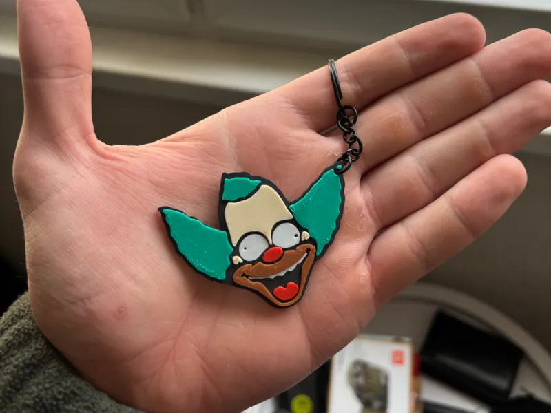 Krusty the Clown Keychain