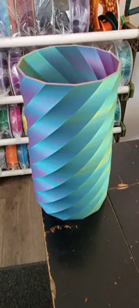 Vase torsadé bicolore — photo 4