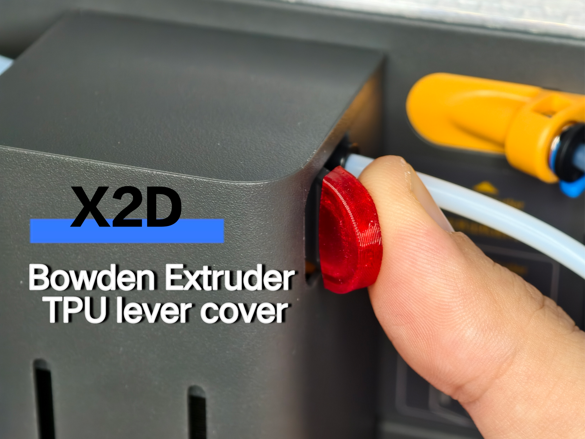 X2D TPU cover for bowden extruder lever