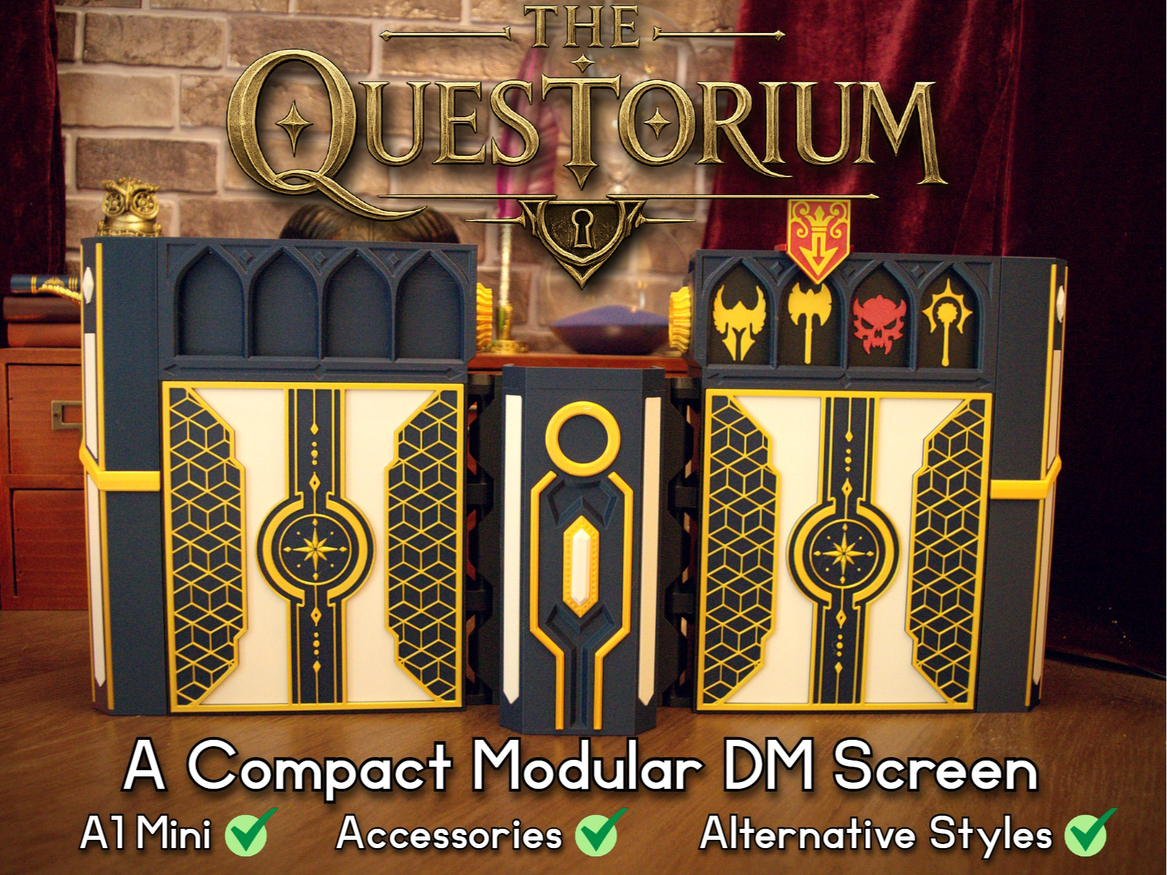 The Questorium - Compact DM or GM Screen - 1