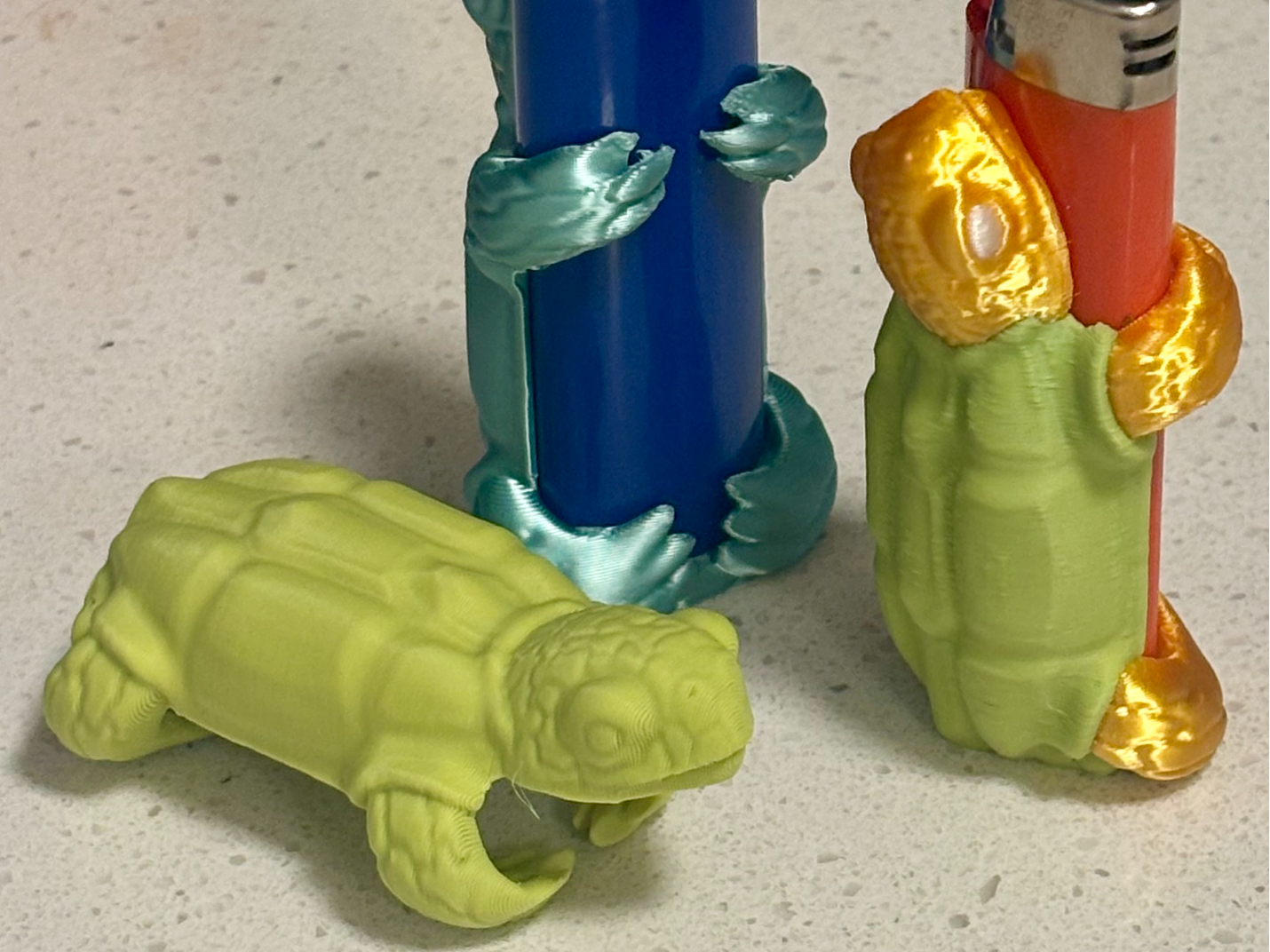Turtle Bic lighter sleeve