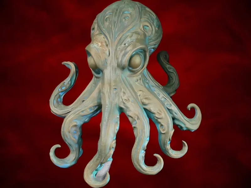The Baroque Octopus (Made by AI)