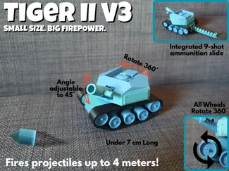 Tiger II v3 – Fully Functional Miniature Tank
