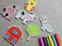 Set de coloriage animaux de la ferme — photo 1