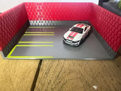 Garage Diorama Hotwheels (1:64) All in One