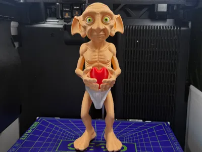 Dobby Harry Potter standing with heart in hand