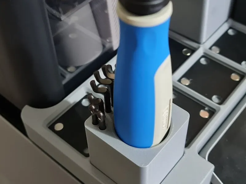 Gridfinity deburring tool holder