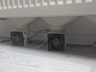 Heizungsventilator, nicht störend fur den Nachbarn
