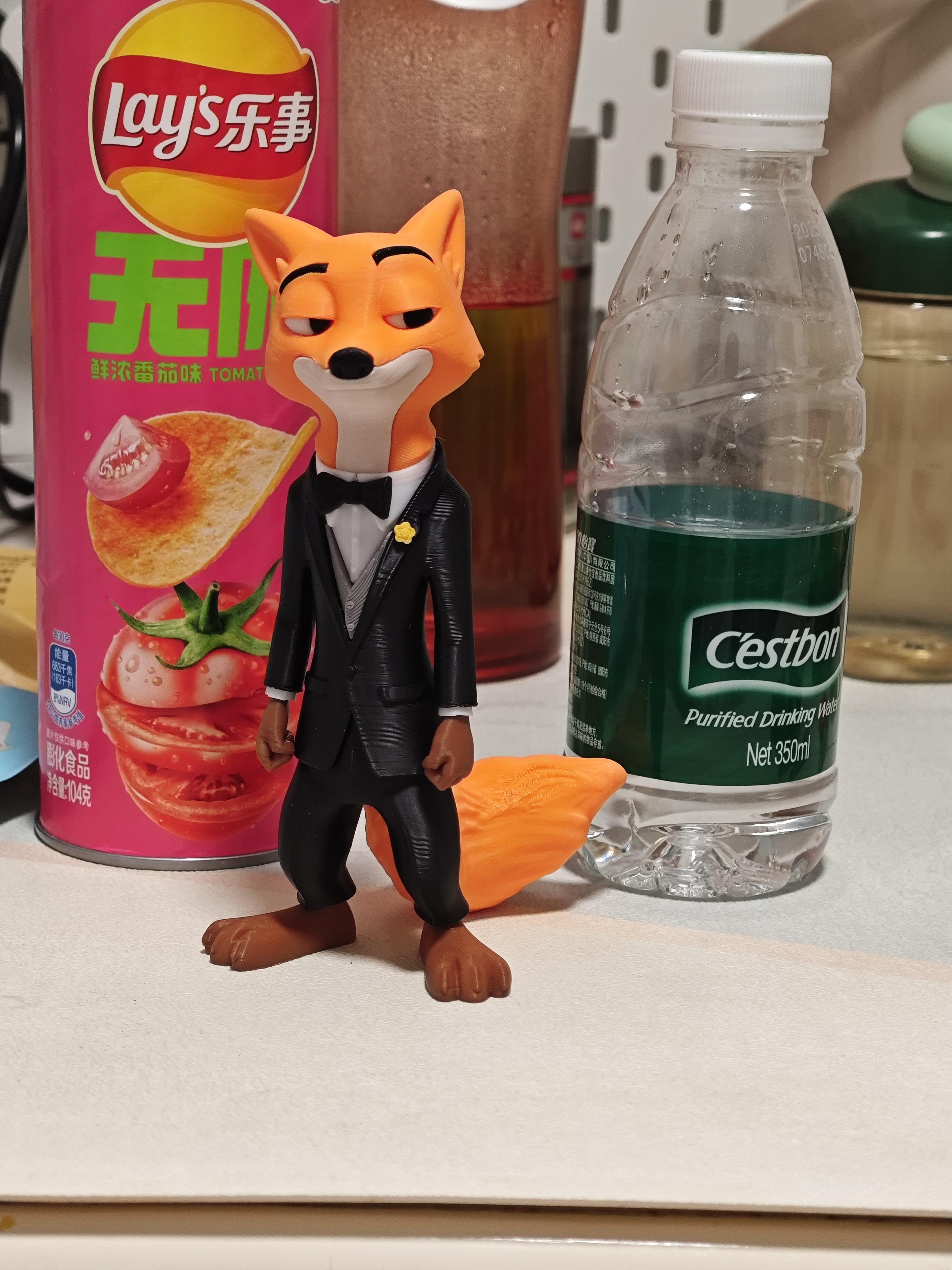 Miniatura 2 do modelo 3D 疯狂动物城2 西服狐尼克Nick Wilde手办，无需AMS