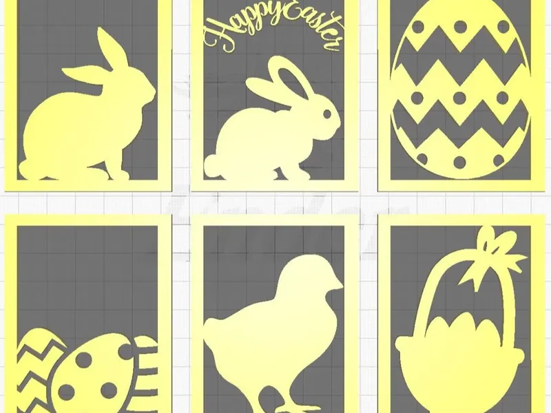 Easter Panels for Swappable Lantern