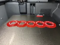 Brims added - 0.2mm layer, 3 walls, 10% infill