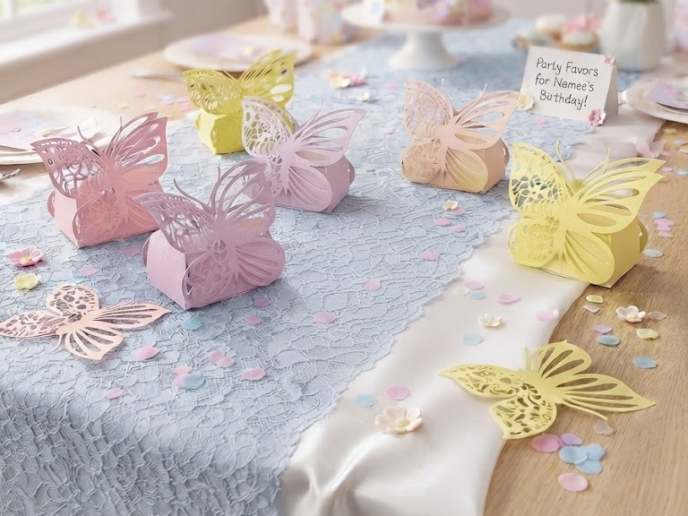 Elegant Butterfly Party Favors no glue needed - 1