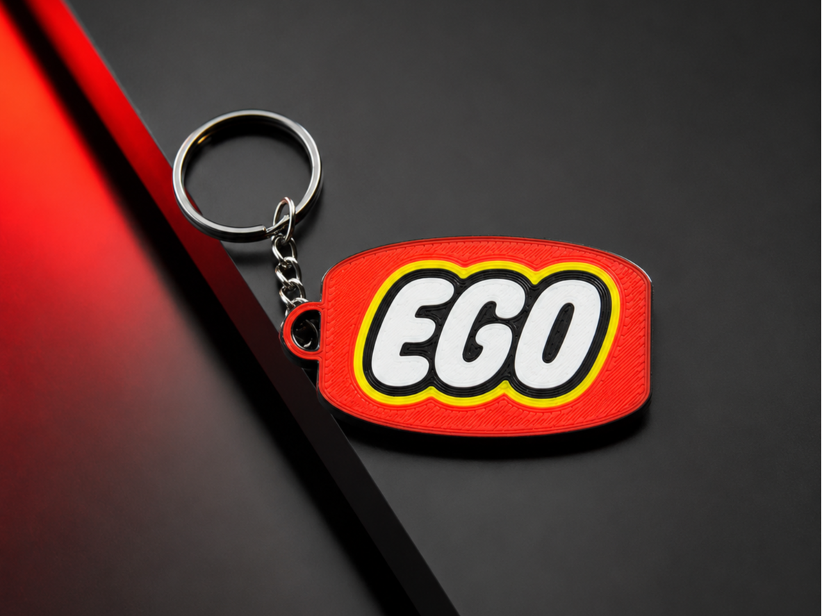 EGO-inspired keychain