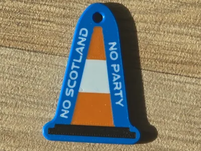 No Scotland No Party Keyring