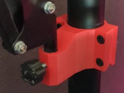 Microphone arm holder for pole mounts
