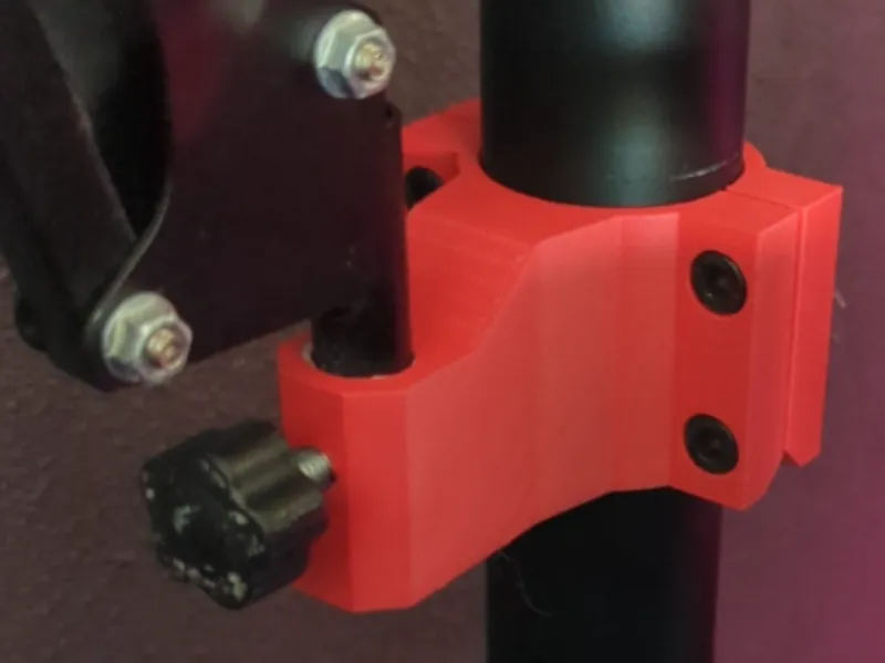 Microphone arm holder for pole mounts