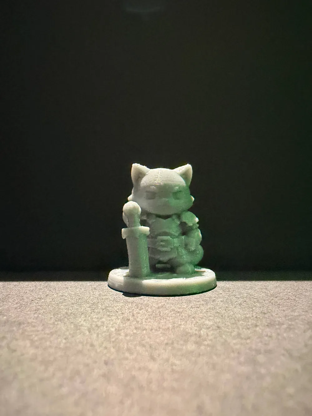 Chibi Warrior Cat – RPG / D&D Miniature - Free 3D Print Model - MakerWorld