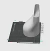 Exhaust Pipe Adapter (Eccentric Version) - 10cm A1 mini printable