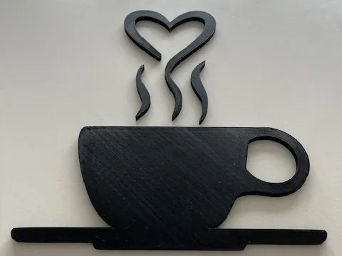 wall decoration coffee heart