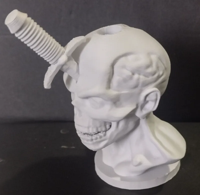 zombie bust pen holder
