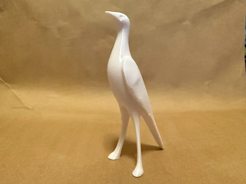 Minimalist Standing Bird Statue
