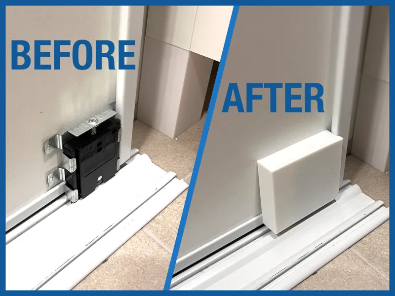 Cover for sliding doors rollers Leroy Merlin