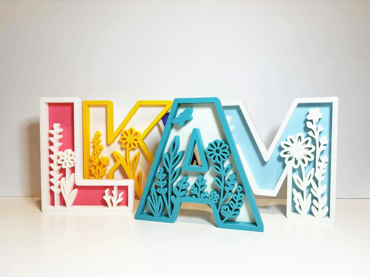 Floral Decor Letters view 2