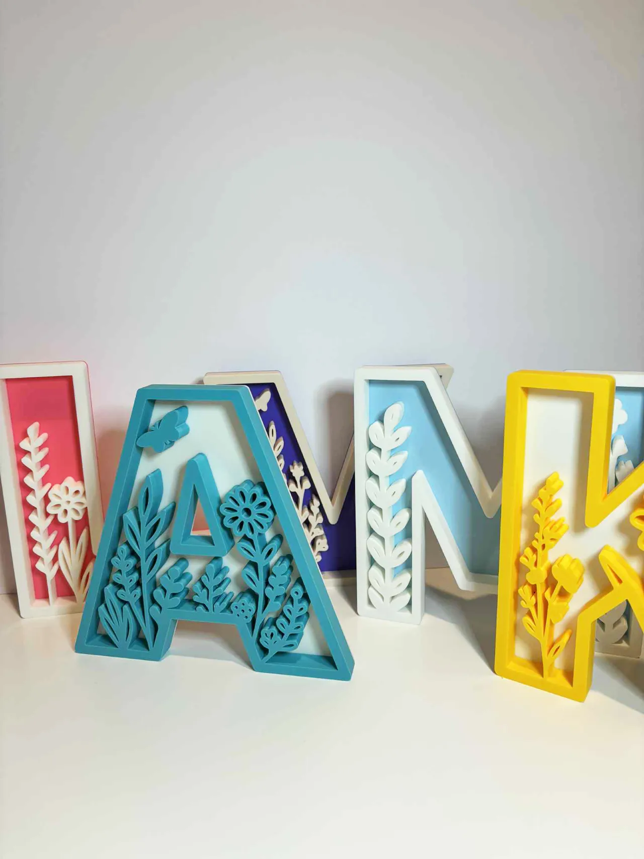 Floral Decor Letters view 3