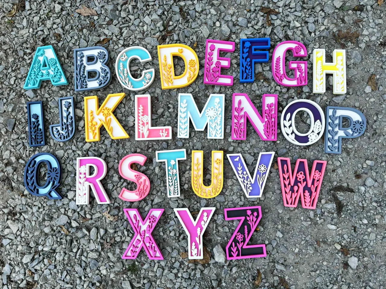 Floral Decor Letters view 4