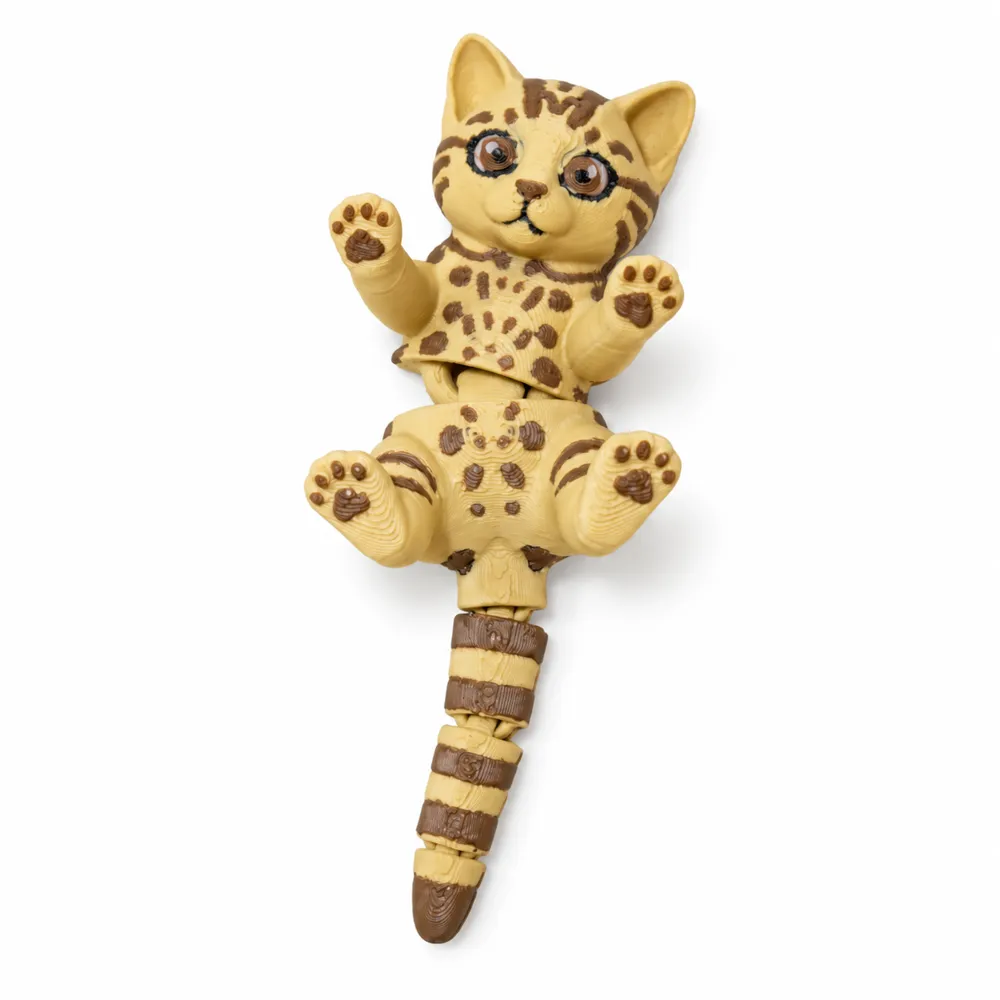 Spotted Cat Articulated Flexi - Free 3D Print Model - MakerWorld